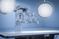 Surgery room with robotic surgery Royalty Free Stock Photo