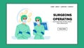 surgery surgeons operating vector