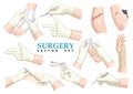 Surgery. Vector set.