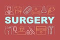 Surgery word concepts banner