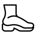 Surgical feet problem icon outline vector. Feet pain