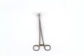 Surgical instrument (straight hemostat, sponge forceps) cotton