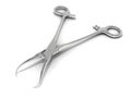 Surgical instrument on a white background isolated