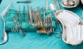 Surgical instruments for lung surgery Royalty Free Stock Photo