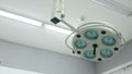 Surgical lamp in a modern clinic close-up