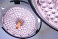 Surgical lamps in operation room. Royalty Free Stock Photo