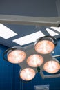 Surgical light in operation room Royalty Free Stock Photo