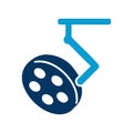 Surgical light used in operating rooms Flat Vector icon symbol Design Royalty Free Stock Photo