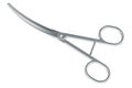 Surgical Medical Scissors Curved. 3D rendering