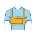 Surgical men rib belt color icon