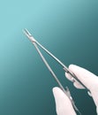 Surgical Micro Needle Holder Royalty Free Stock Photo
