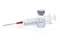 Surgical needle or syringe and vial