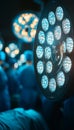 Surgical Precision Operating Room Scene with Surgical Team and Patient, Depth of Field Royalty Free Stock Photo