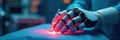 Surgical robot with microscopic tools executing precise operation, healthcare, minimally invasive, fine motor skills