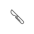 Surgical scalpel line icon Royalty Free Stock Photo