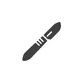 Surgical scalpel vector icon