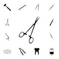 surgical scissors icon. Detailed set of medicine icons. Premium quality graphic design sign. One of the collection icons for websi Royalty Free Stock Photo