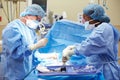 Surgical Team Working In Operating Theatre