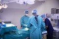 Surgical Team Working On Patient In Hospital Operating Theatre Royalty Free Stock Photo