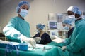 Surgical Team Working On Patient In Hospital Operating Theatre Royalty Free Stock Photo