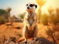 Suricate Made With Generative AI illustration