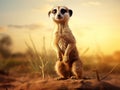 Suricate Made With Generative AI illustration