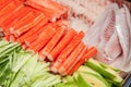 Surimi, fish avocado for sushi Royalty Free Stock Photo