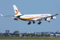 Surinam Airways jet flying up to holiday destinations