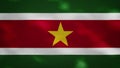 Suriname dense flag fabric wavers, background loop