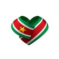 Suriname flag, vector illustration