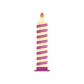 Surprise birthday candle icon flat isolated vector Royalty Free Stock Photo