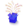 Surprise box with confetti