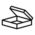 Surprise box icon, outline style Royalty Free Stock Photo