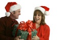 Surprise Christmas Gift Royalty Free Stock Photo