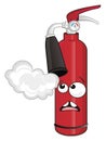 Surprise fire extinguishe Royalty Free Stock Photo