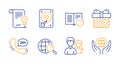 Surprise, 24h service and Approved agreement icons set. Hdd, Couple and Web search signs. Vector