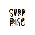 Surprise phrase hand drawn vector lettering. Modern typography. Isolated on white background Royalty Free Stock Photo