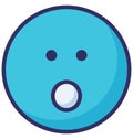 surprise, surprised Vector Isolated Icon which can easily modify or edit