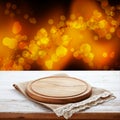 Surprise your web site visitors with this elegant wooden pizza board and napkin using them as a display case for items