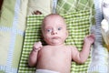 surprised baby boy after bath Royalty Free Stock Photo