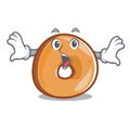 Surprised bagels mascot cartoon style