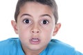 Surprised boy isolated Royalty Free Stock Photo