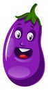 Surprised brinjal illustration vector