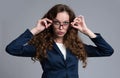 Surprised businesswoman Royalty Free Stock Photo