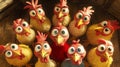 surprised chickens, AI generated Royalty Free Stock Photo