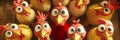 surprised chickens, AI generated Royalty Free Stock Photo