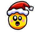 Surprised Christmas Emoticon