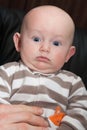 Surprised Chubby Baby Royalty Free Stock Photo