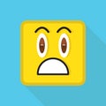 surprised emoticon. Vector illustration decorative design Royalty Free Stock Photo