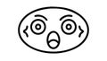 Surprised Face Expression: Amazement and Shock, Flat Vector, vector design Generative AI Royalty Free Stock Photo
